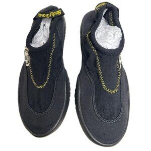 Body Glove Unisex Men Sz 7 or Women Sz 8, Water Shoes Slip On Black Yellow LAZER